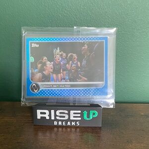 2023 Topps Athletes Unlimited Independence Day /76 Point Set Match Volleyball.